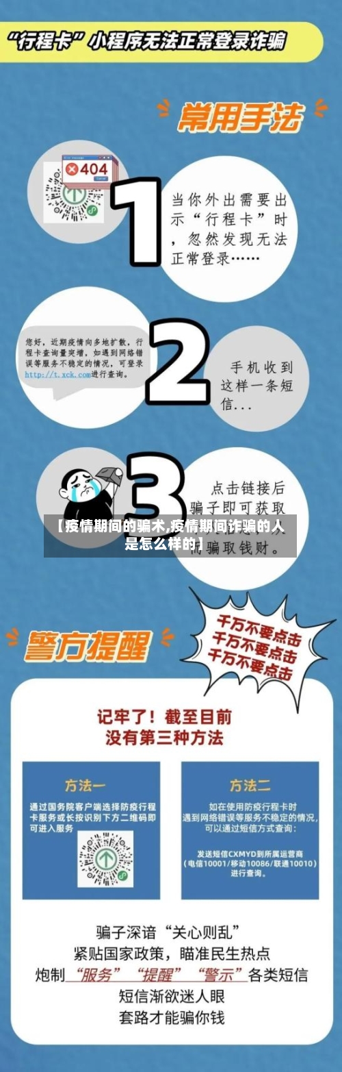 【疫情期间的骗术,疫情期间诈骗的人是怎么样的】