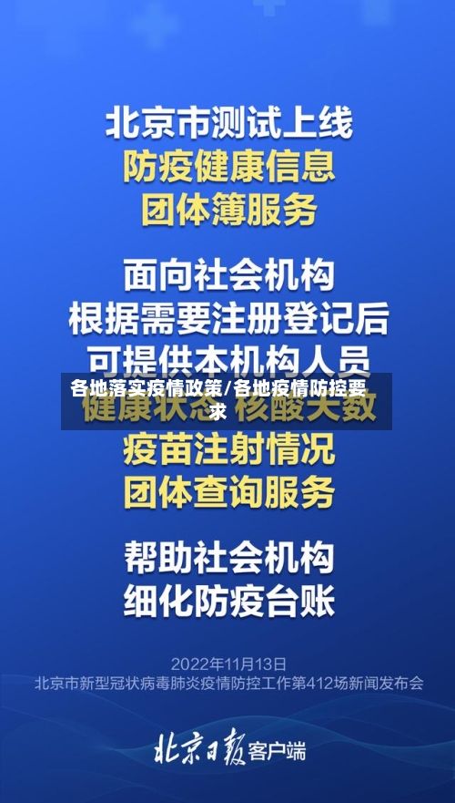 各地落实疫情政策/各地疫情防控要求-第2张图片