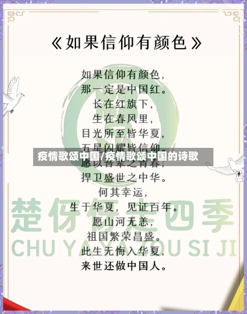 疫情歌颂中国/疫情歌颂中国的诗歌-第3张图片